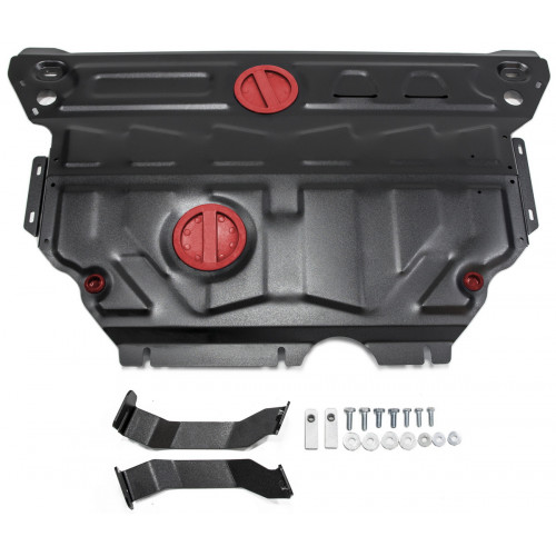 Защита Картера двигателя, КПП АвтоБроня для Skoda Octavia 2013-2020 (A7), Сталь 45778 мм - Арт. 111.05114.1