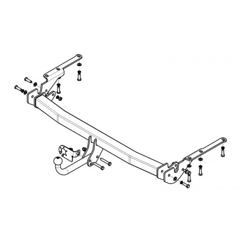 Фаркоп Avtos на TOYOTA RAV-4 (з/к на двери) 2006-2012 Арт.TY 23